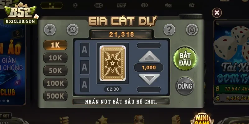 Mini game gia cát dự B52 Mini game gia cát dự B52